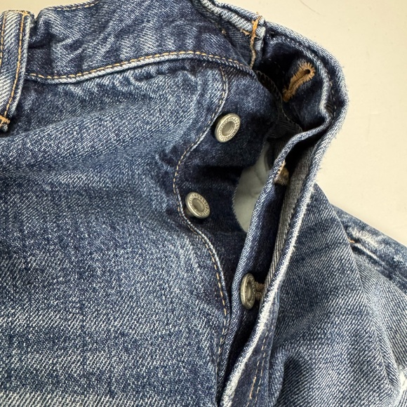 Moussy Vintage Medium Wash Distressed Ankle Bootcut Jeans Size 30 - Picture 6 of 7